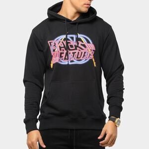 Criminal Damage Black Back To The Future Hoodie Size Medium